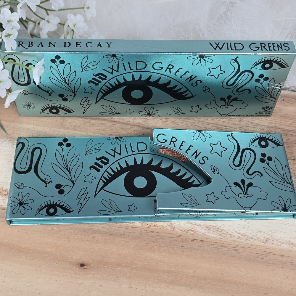 Urban Decay Wild Greens Eye Shadow Makeup Palette Vegan Formula Full Size New - Picture 6 of 16